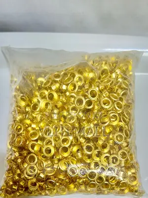Hole Punch Round Eyelet Grommet 22mm Gold Tone