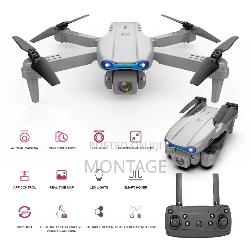 Drones With 150m Range Black and Grey