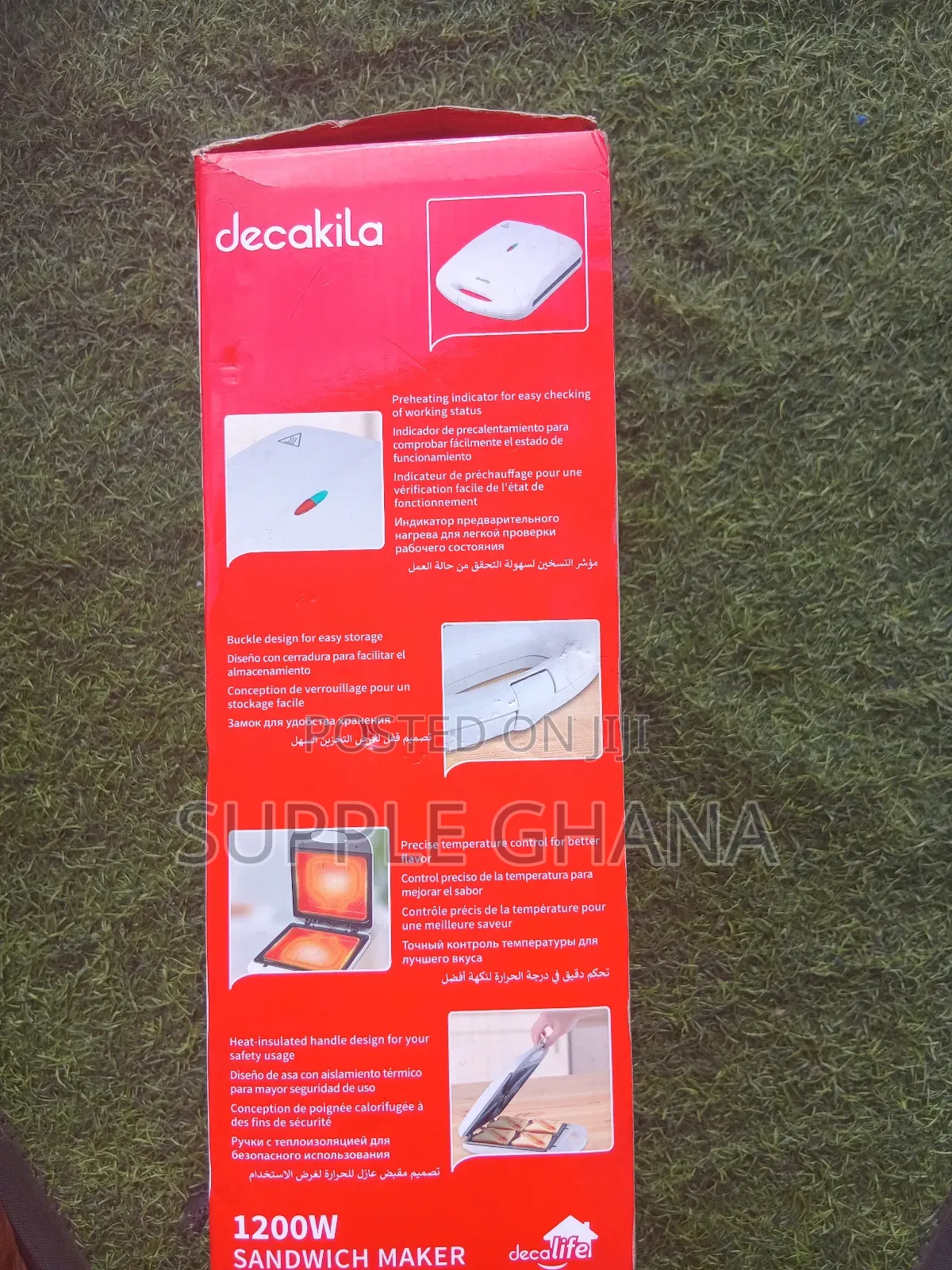 Lovely Decakila 1200w Sandwich Energetic Machine