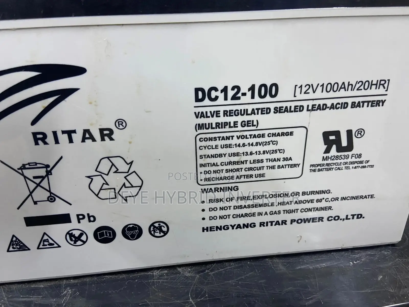 Gel Battery 12v-100ah