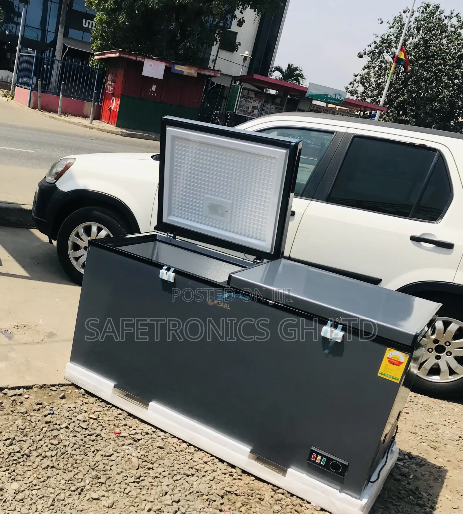 Doubledoor Super Fast Pearl 400 Liters Dark Grey Freezer