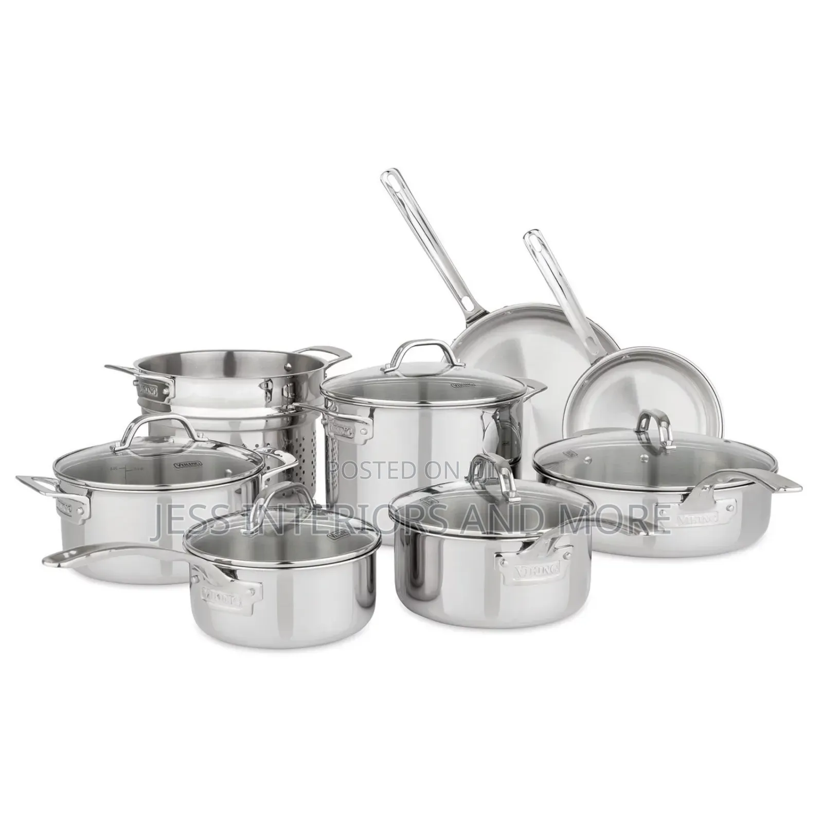 Viking 3-Ply Stainless Steel 13-Piece Cookware Set