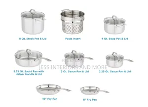 Viking 3-Ply Stainless Steel 13-Piece Cookware Set