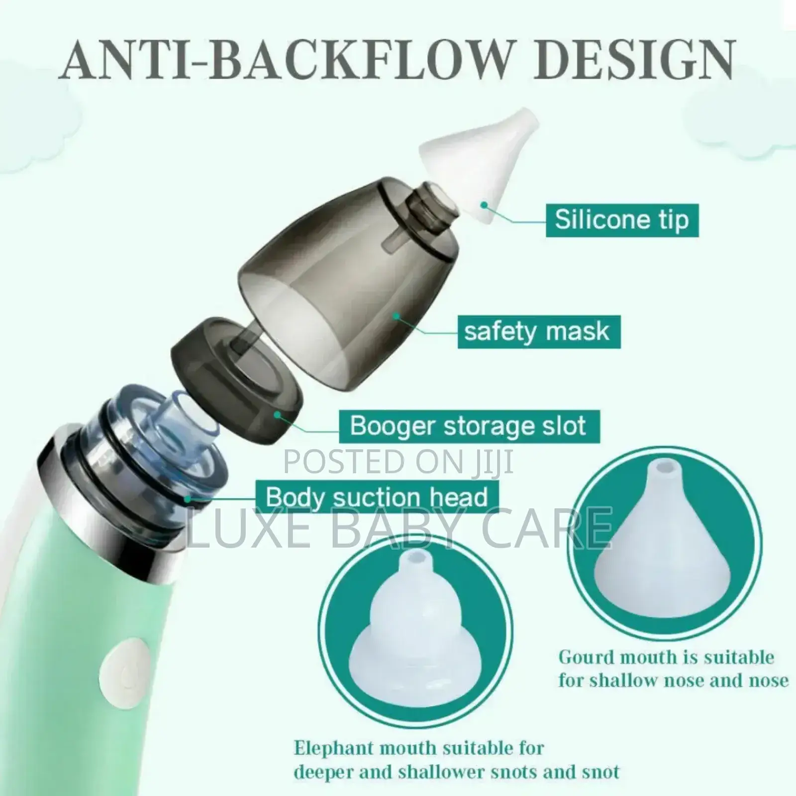 Baby Nose Sucker Snot Booger Mucus Remover Machine