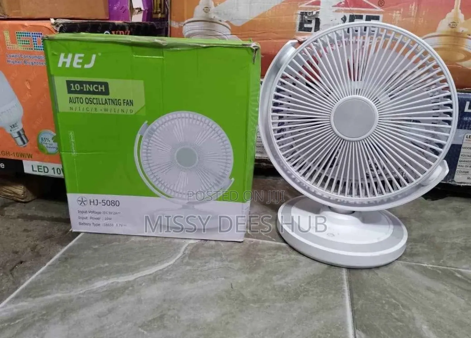 10-Inch Auto Oscillating Fan