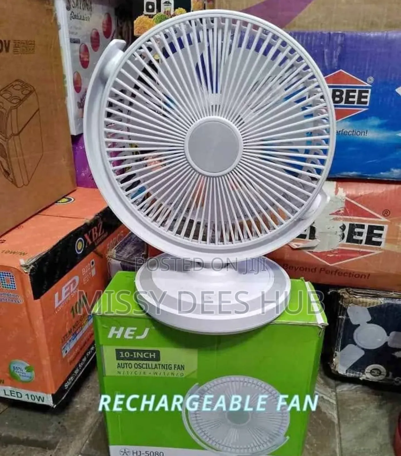 10-Inch Auto Oscillating Fan