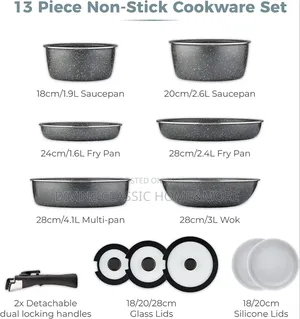Tower Freedom 13pcs Cerastone Nonstick Cookware Set
