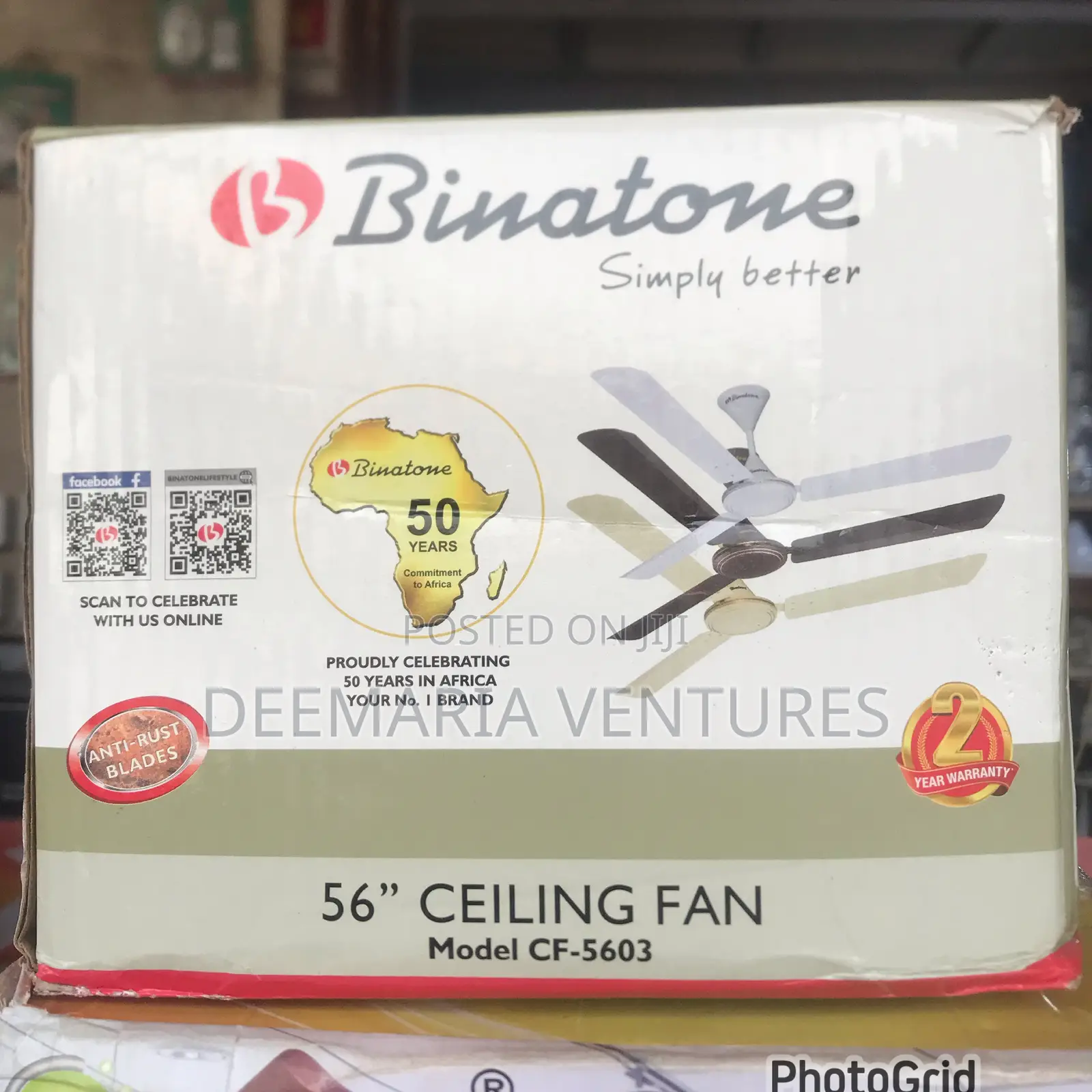 Binatone Anti Rust Long Blade Ceiling Fan (Model Cf-5603)