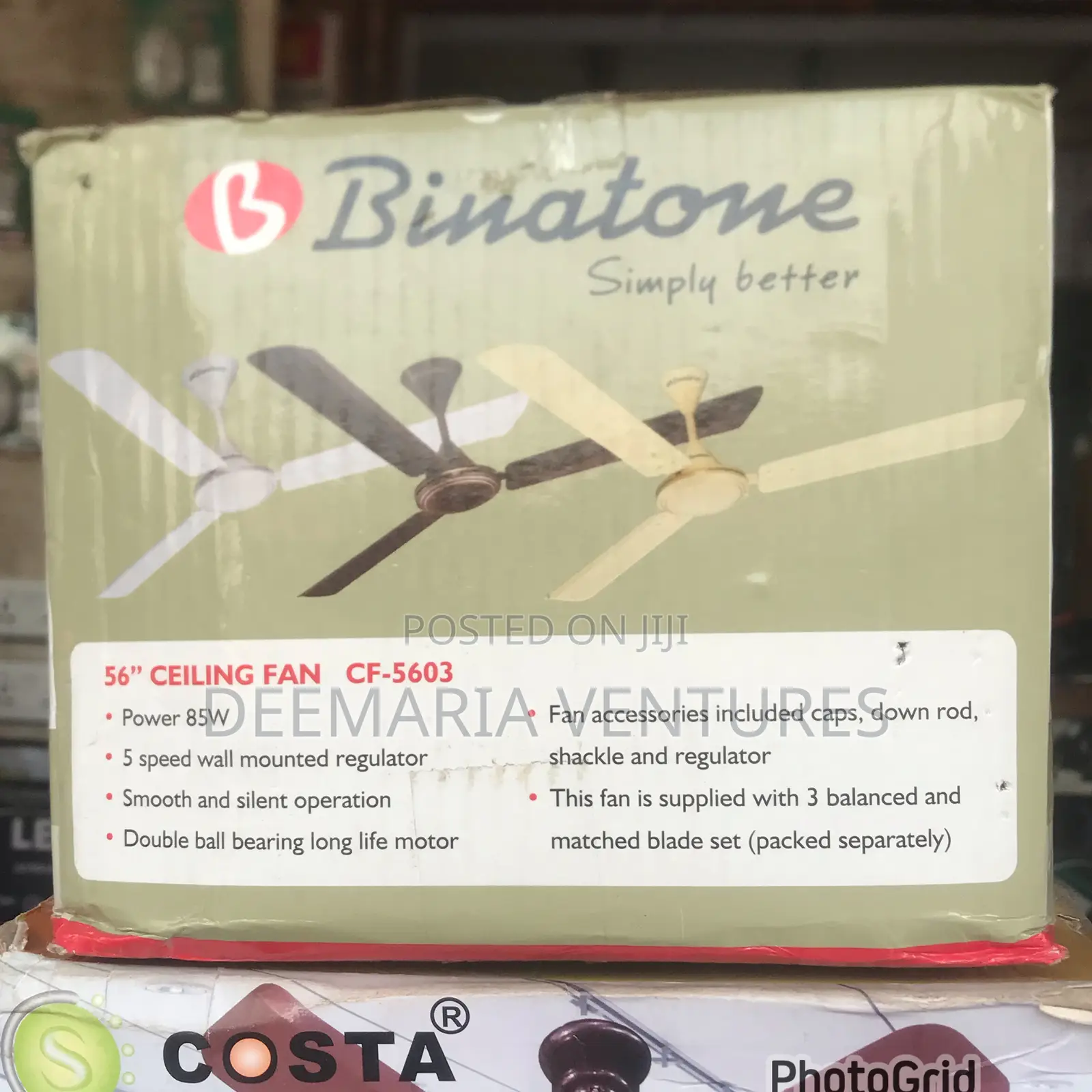 Binatone Anti Rust Long Blade Ceiling Fan (Model Cf-5603)