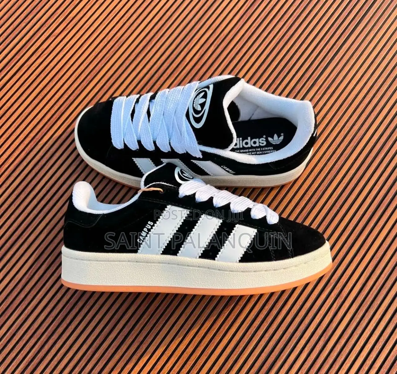 Black N White Adidas Campus