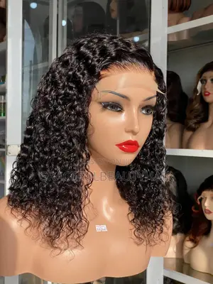 Brazilian Remy Human Hair Wig Cap 5x5 Curly 14 Inches
