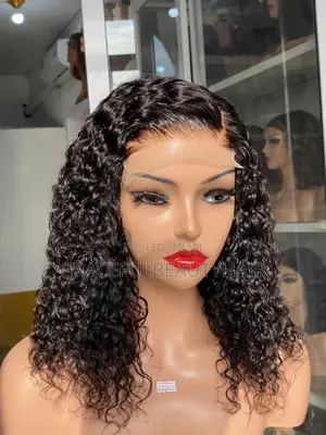 Brazilian Remy Human Hair Wig Cap 5x5 Curly 14 Inches