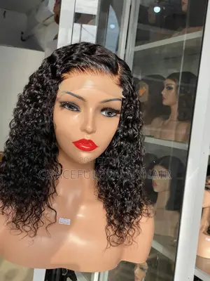 Brazilian Remy Human Hair Wig Cap 5x5 Curly 14 Inches