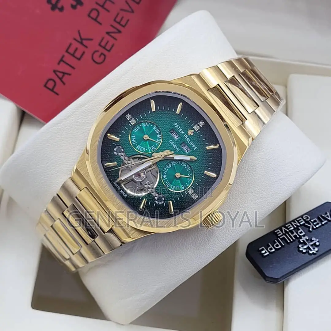 Patek Green Dial Down Tourbillon