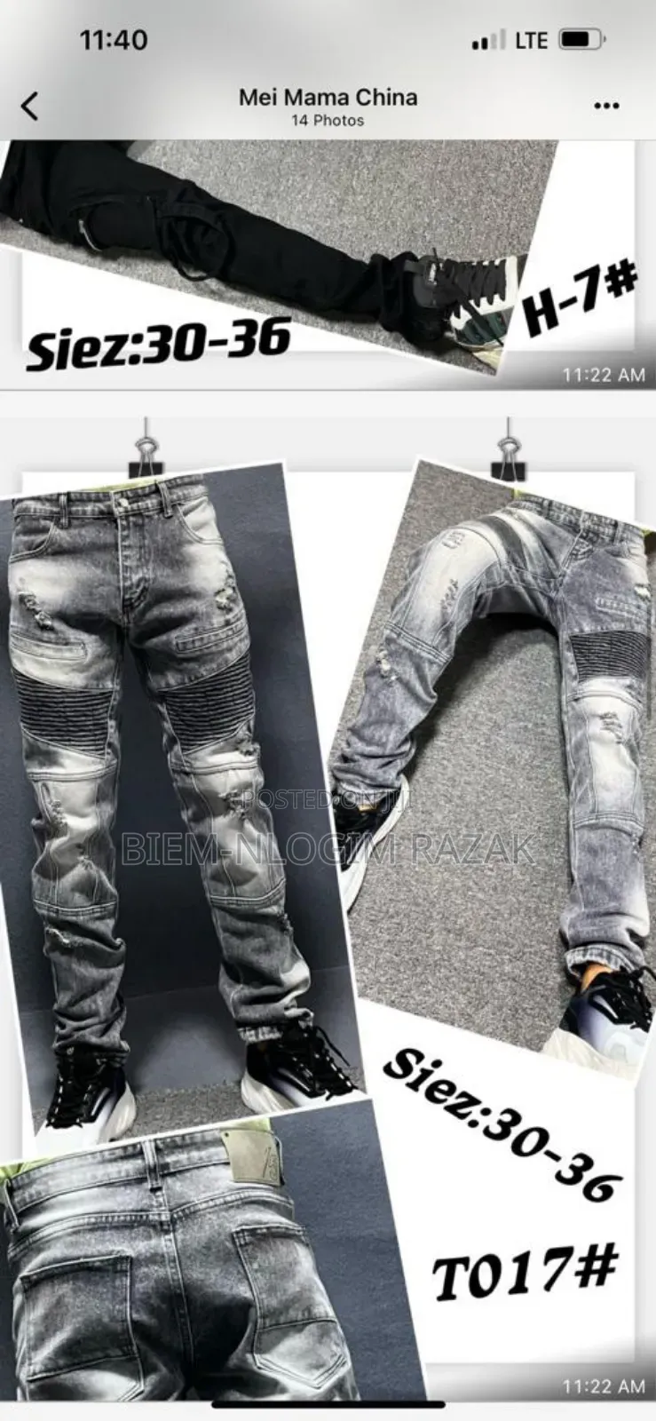 Jeans Available in Stock