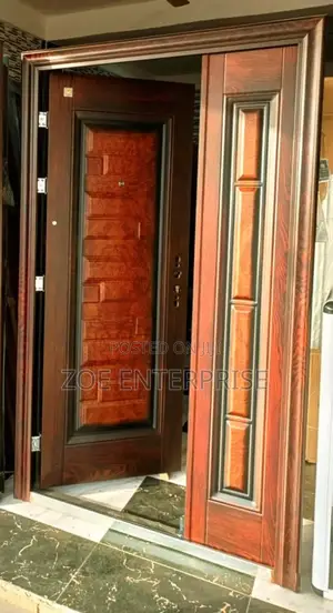 Wooden Design Full Metal Security Door