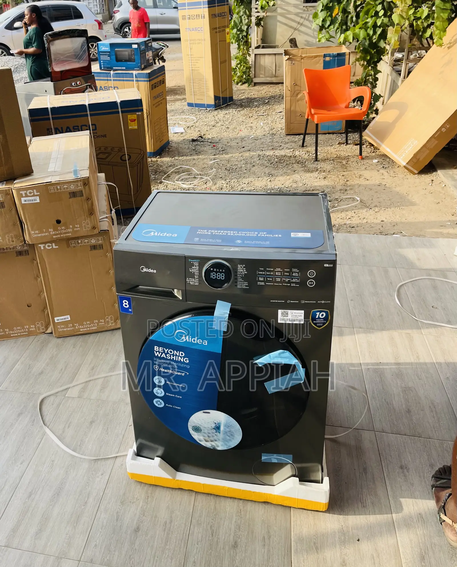 Sealed in Box Mide 8kg Front Load Washing Machine.