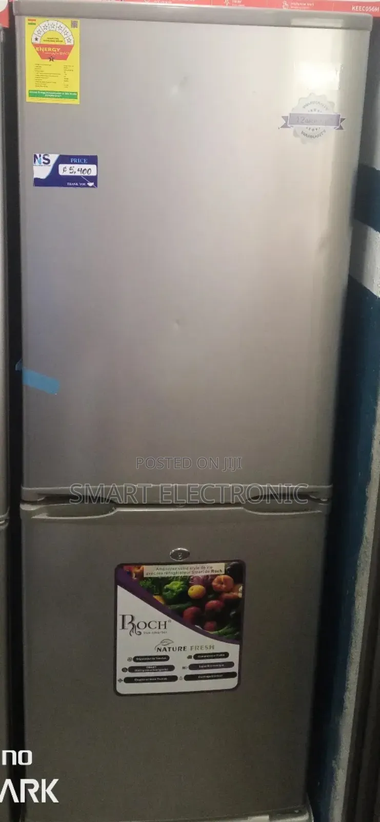 Roch Refrigerator RFR-260db-B Double Door