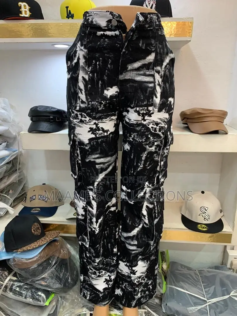 Designer Ladies Cargo Jeans