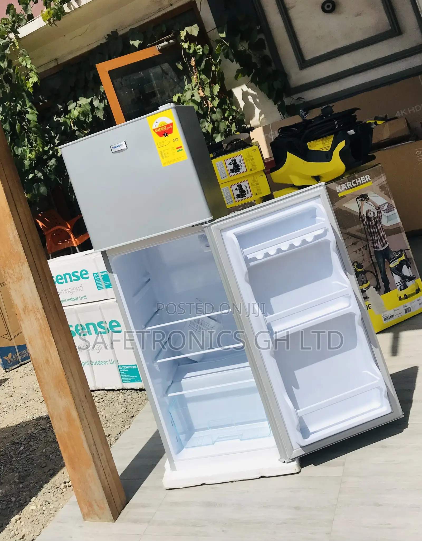 Super Fast Nas-13fl Doubledoor Topfreezer 136 Liters Fridge