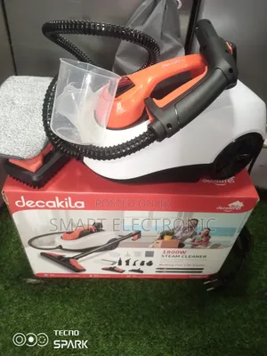 Steam to Clean Up the Oil Stains With Decakila Steam Cleaner