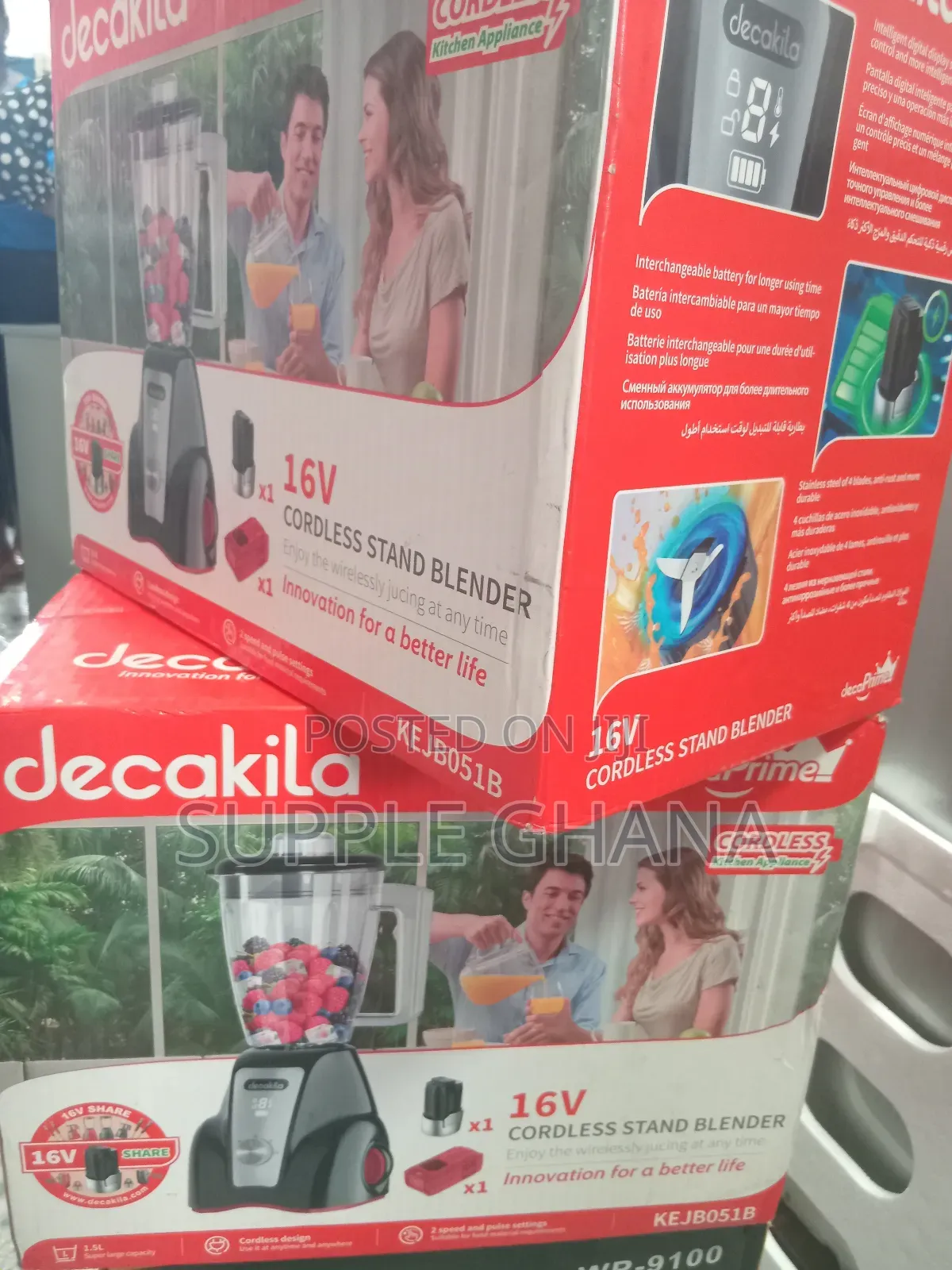 Excellent Decakila 16v Cordless Stand Blender Machine