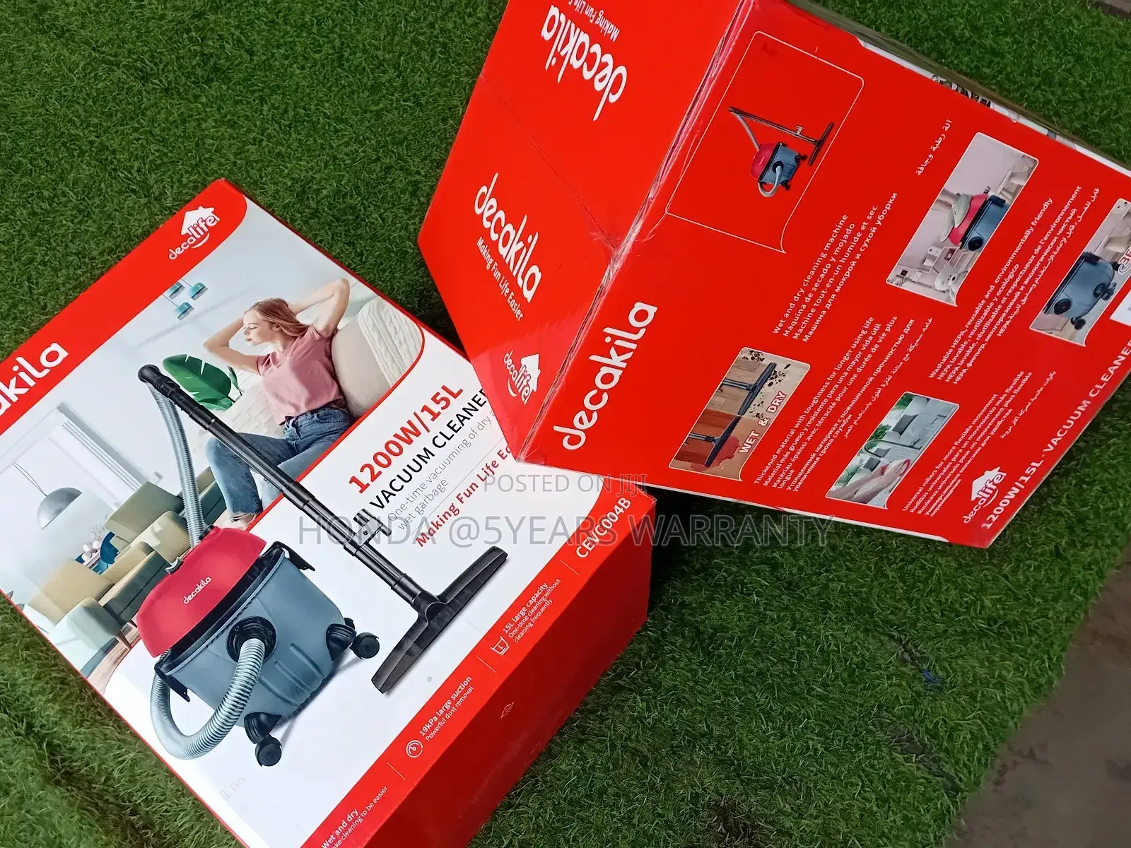 Vibrant Cleaner Decakila Vacuum 1200w Decakila 15/L
