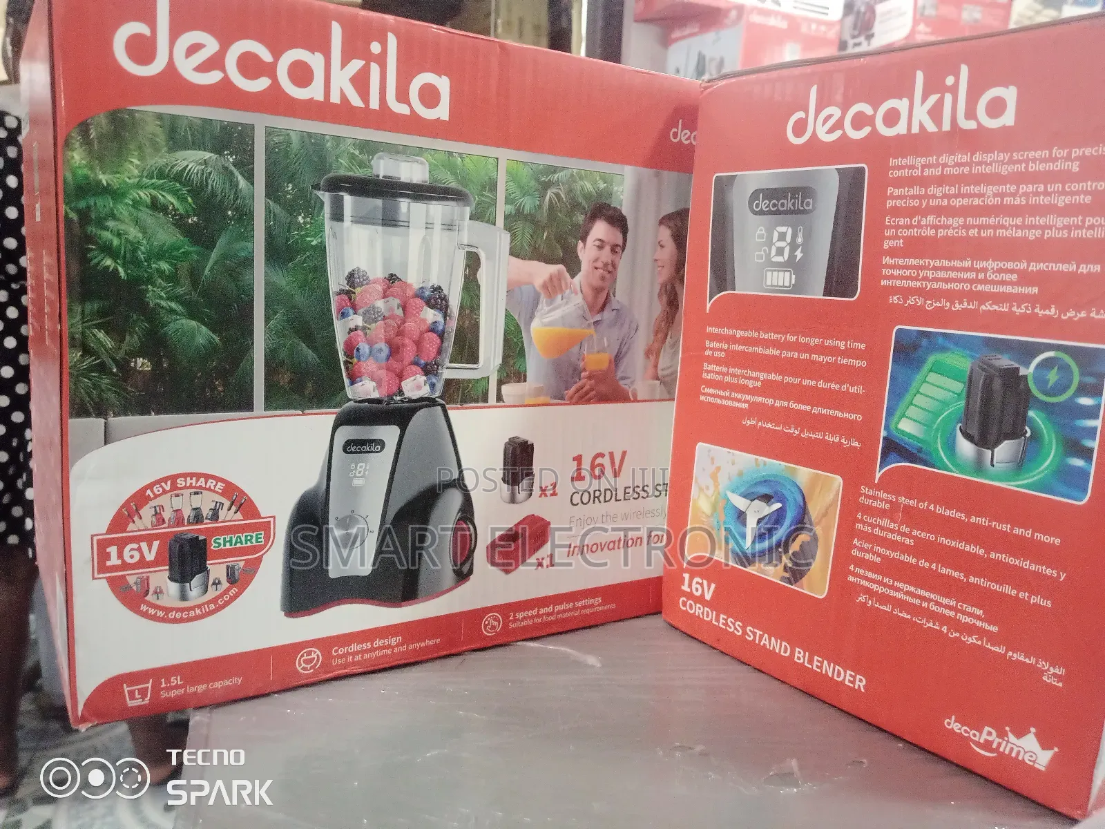 Enjoy the Wireless Stand Blender Decakila Stand Blender