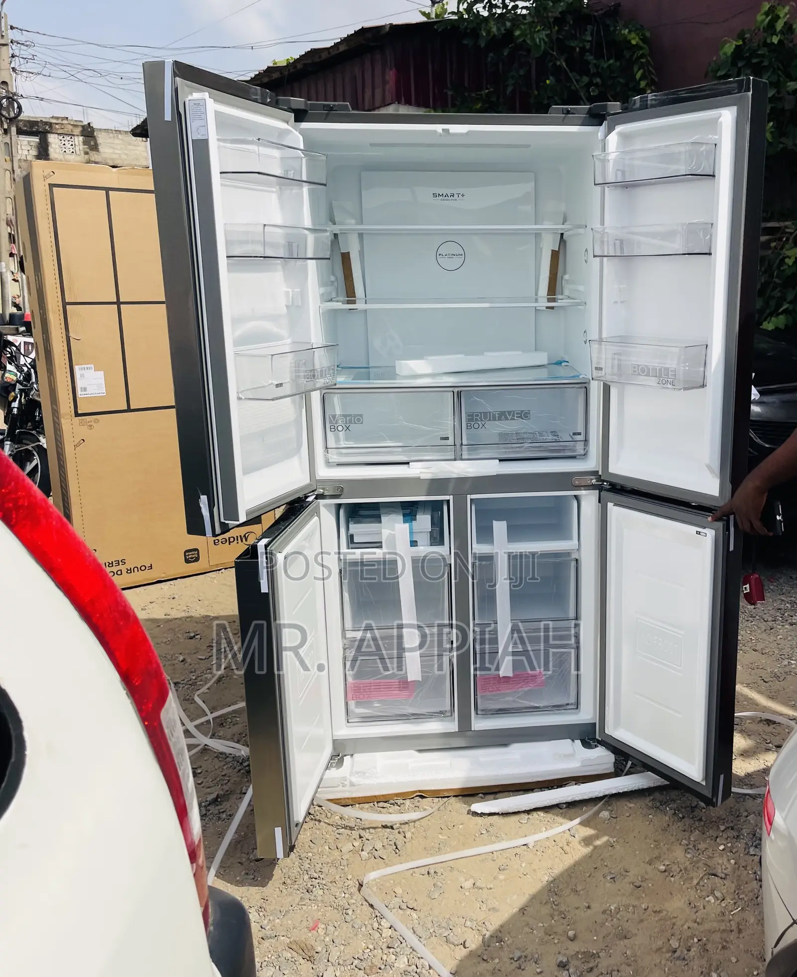 Well Built Midea 4 Door Side by Side Fridge(474ltr) 