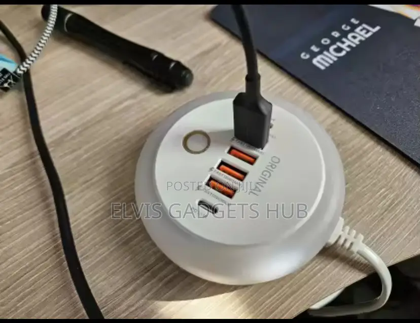 Pd50w Plug-in Charger 4usb Port +2type-C