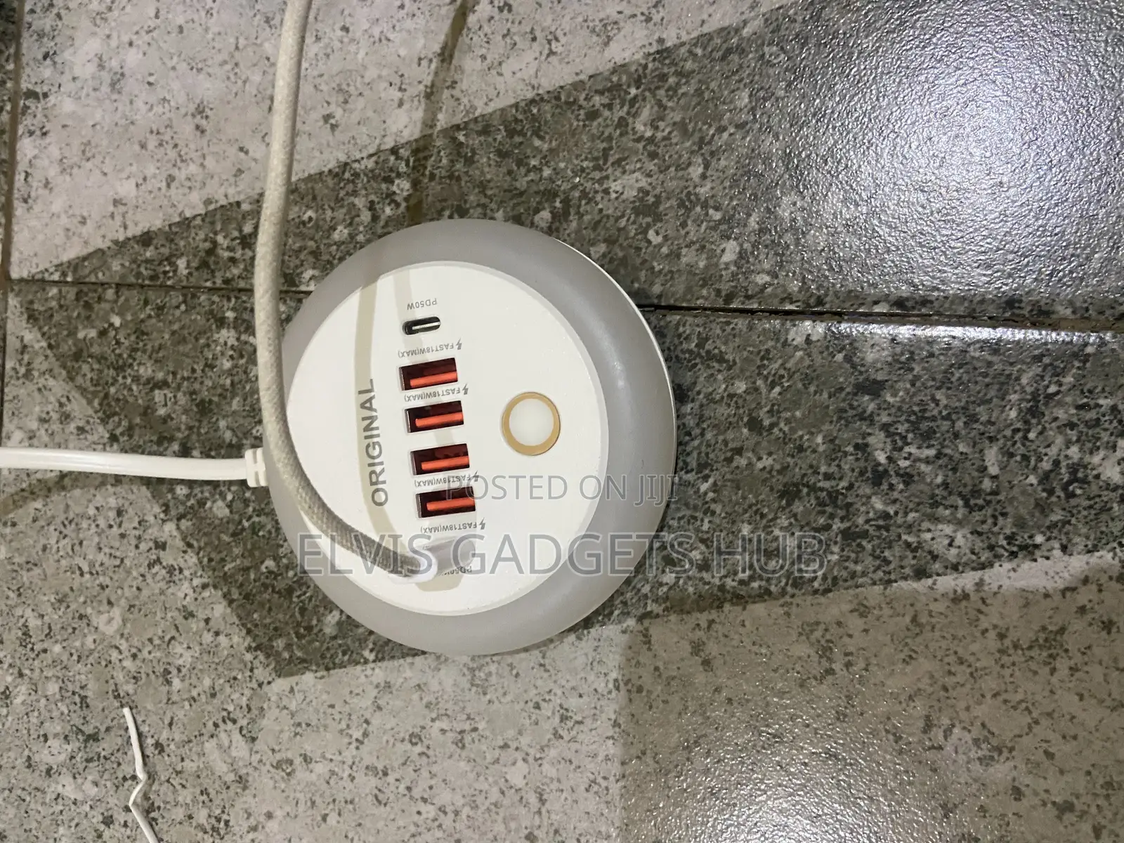 Pd50w Plug-in Charger 4usb Port +2type-C
