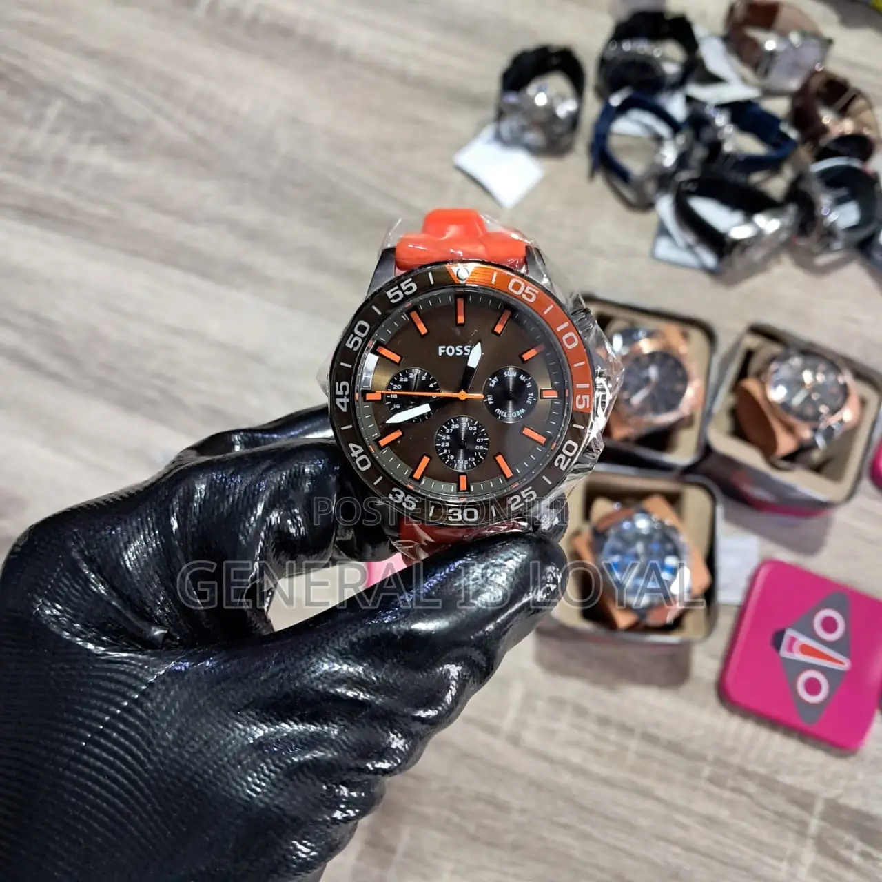 Fossil Bannon Multifunction Orange Silicone