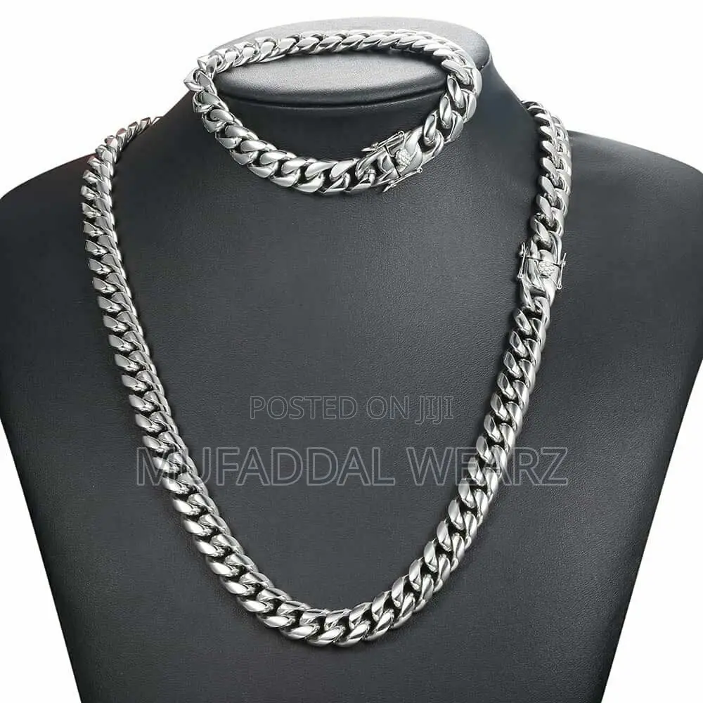 Yellow Heavy Solid Cuban Link Chain Bracelet
