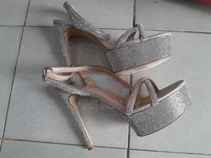 Silver Stones Plat Form Heel