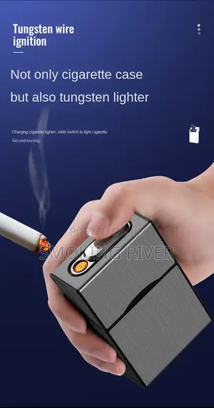 2in1 Rechargeable Cigarettes Case and Lighter