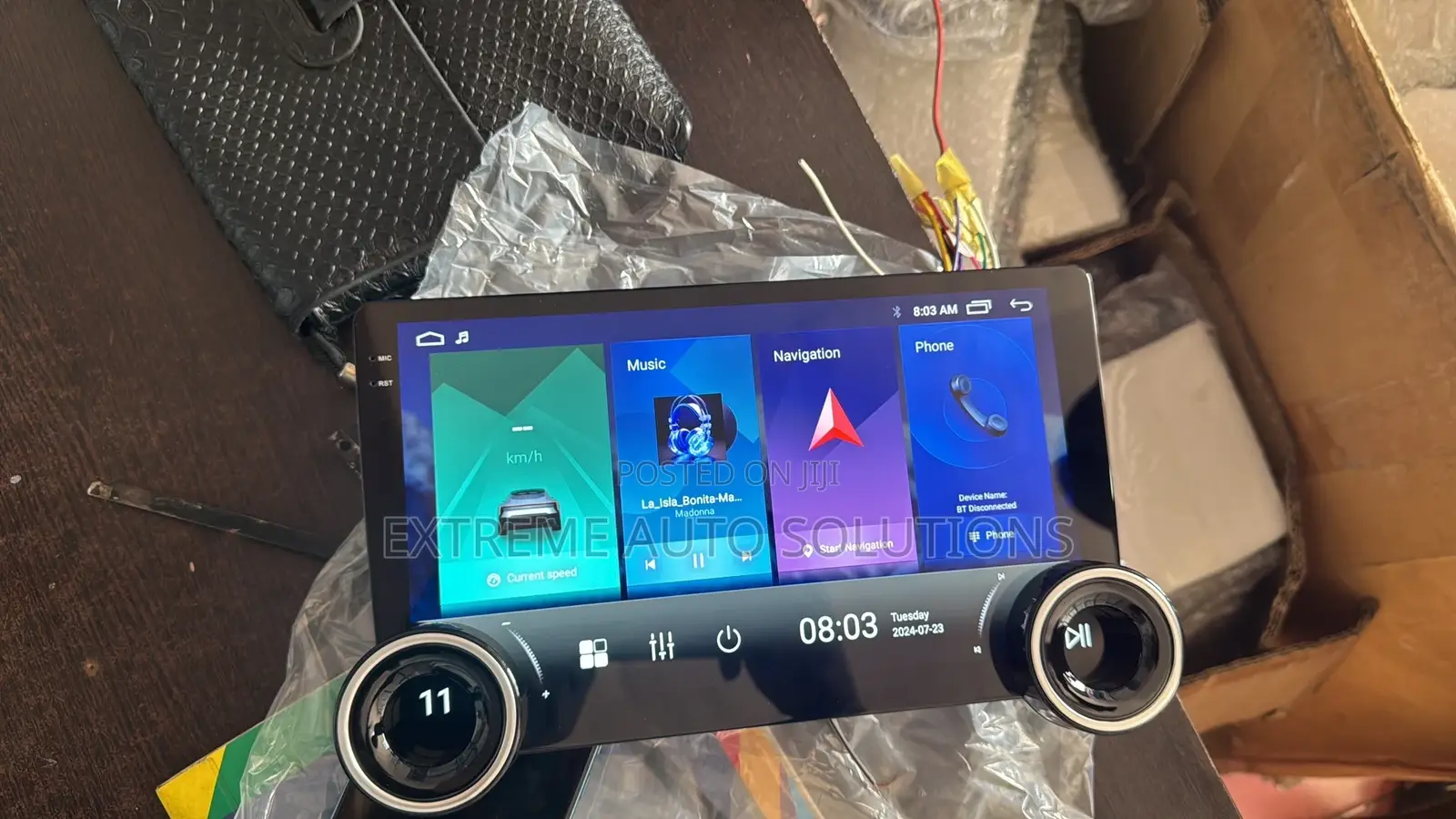Multimedia  Double Knob Android Universal Carplay Stereo