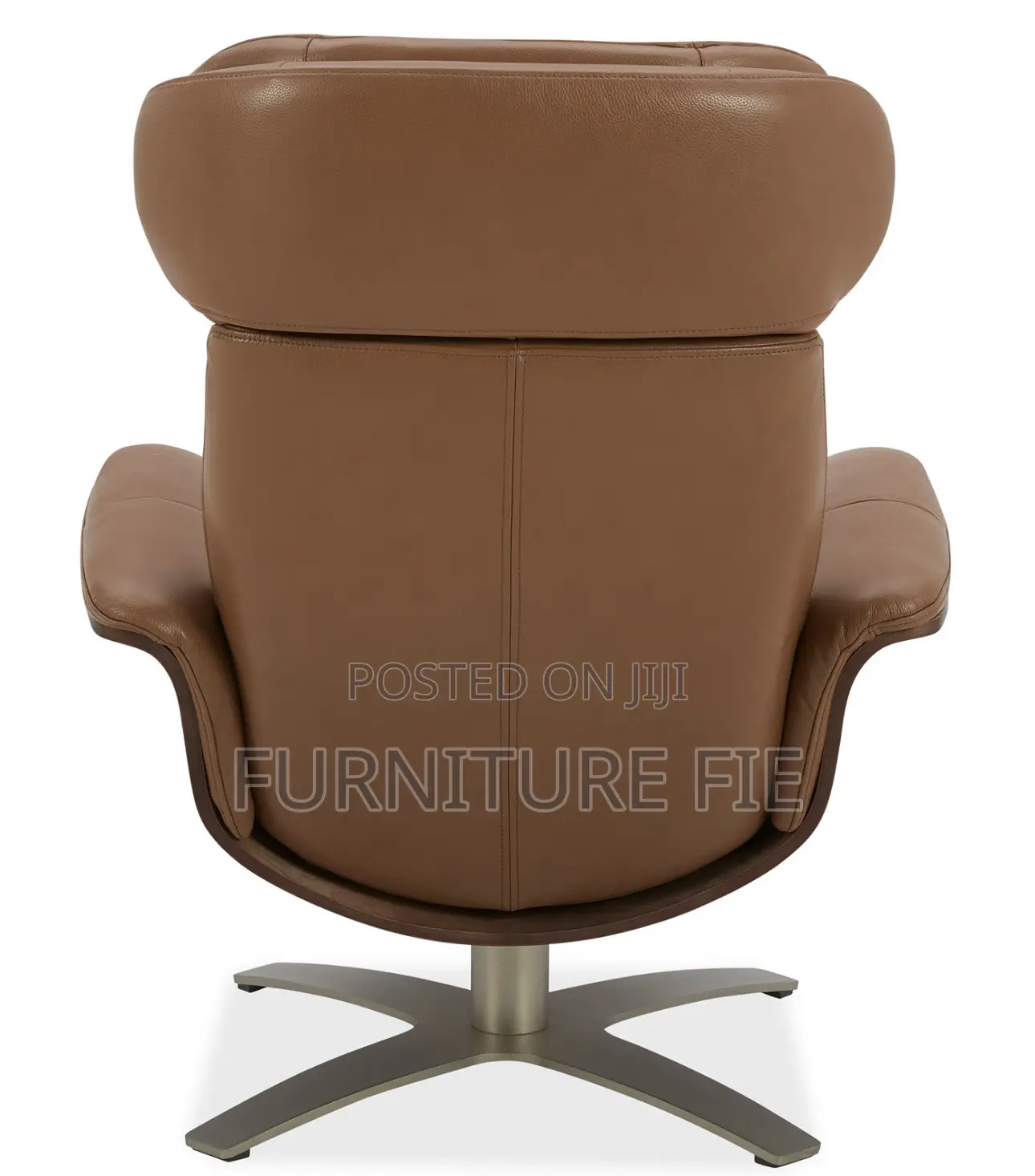 Janer Leather Swivel Chair Ottoman Set, Created for Macy’S