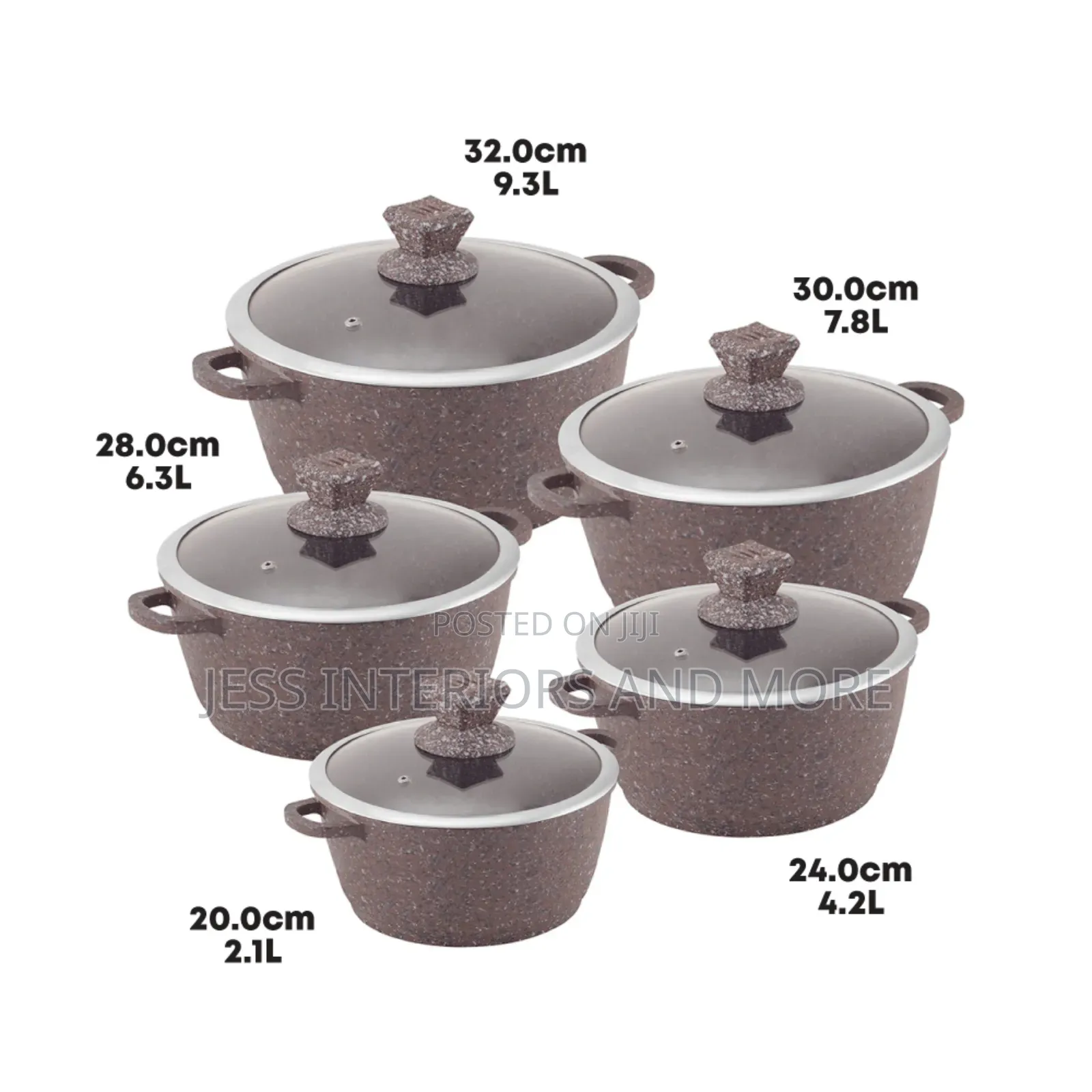 Sq Professional Die-Cast Aluminium Stockpot Set