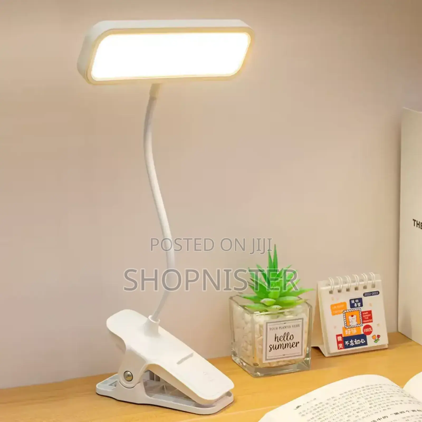 Led Clip Table Lamp Protection Charging Reading Light