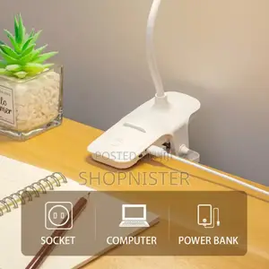 Led Clip Table Lamp Protection Charging Reading Light