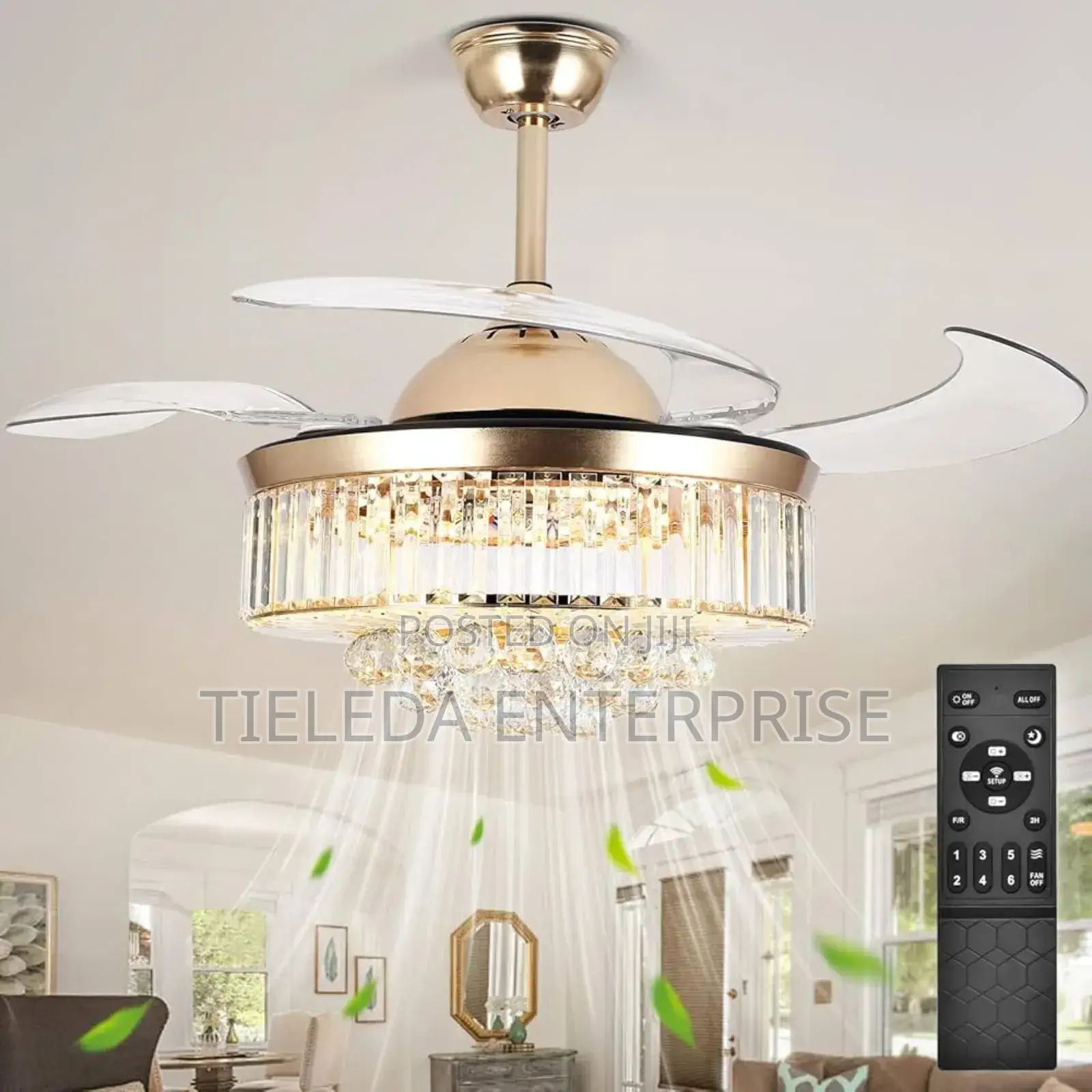 Ambience C Chandelier Fan Light Remote Control