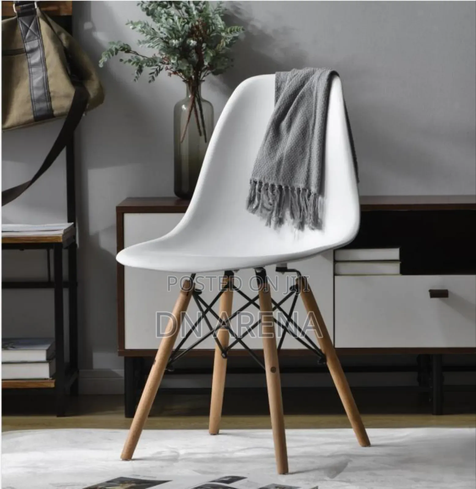 Eiffel Dining Chair Plastic Wood Retro Modern Furniture