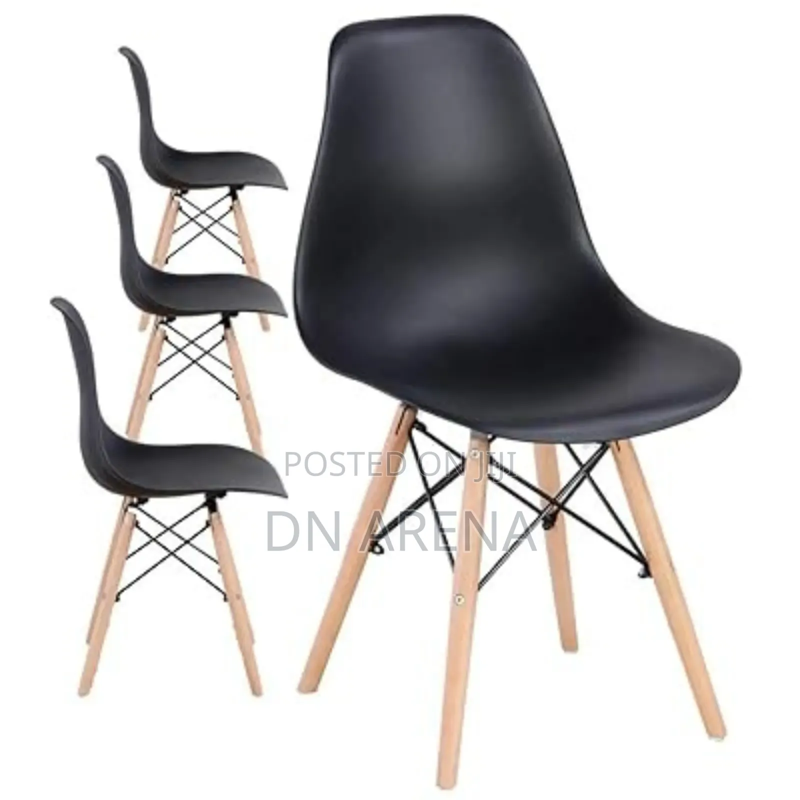 Eiffel Dining Chair Plastic Wood Retro Modern Furniture