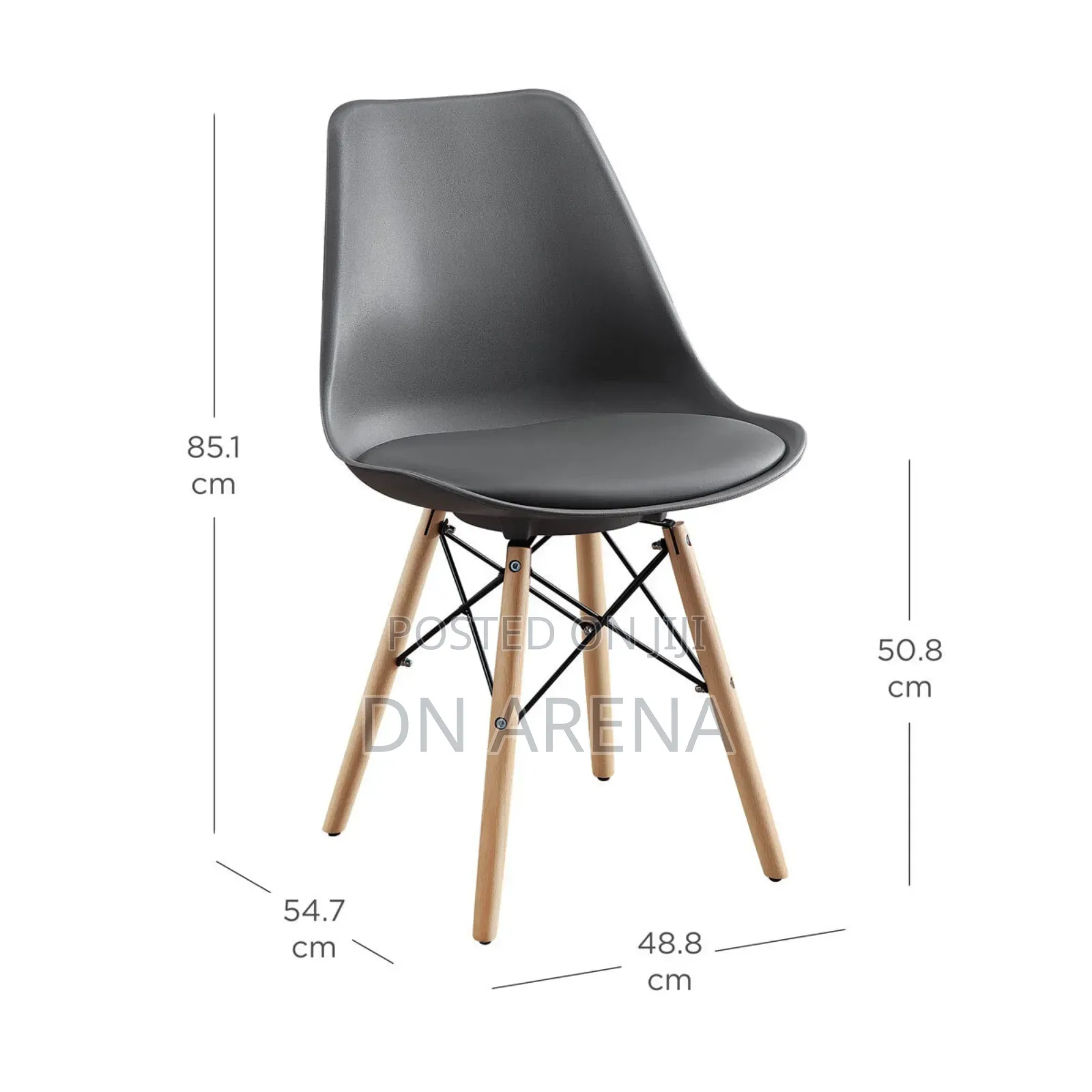 Eiffel Dining Chair Plastic Wood Retro Modern Furniture