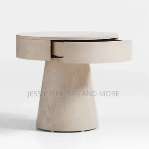 Willy Whitewashed Wood Nightstand