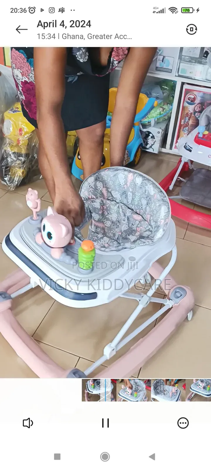 Girls Baby Walker