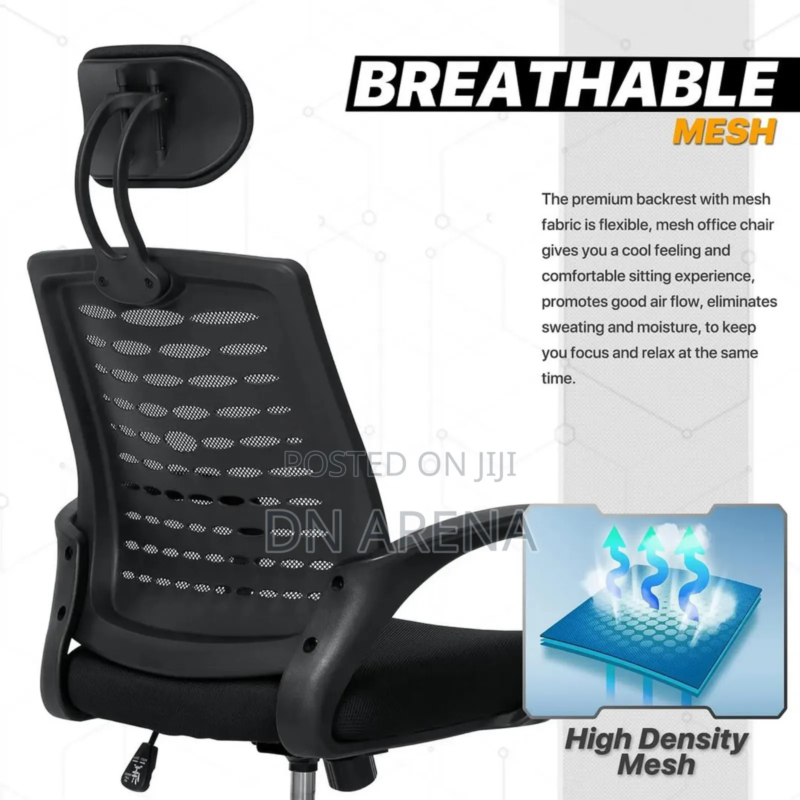 Swivel Chair With Headrest