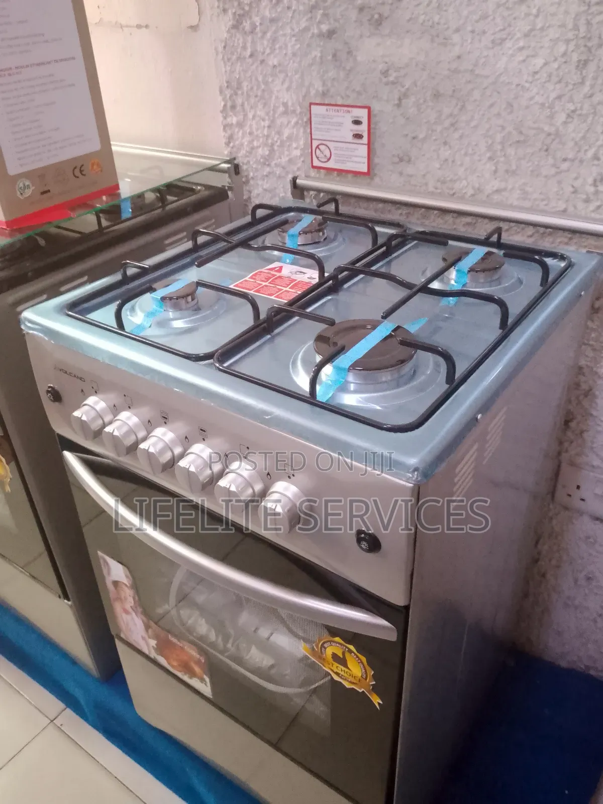 Volcano Gas Cooker With Lighted Oven 50*50