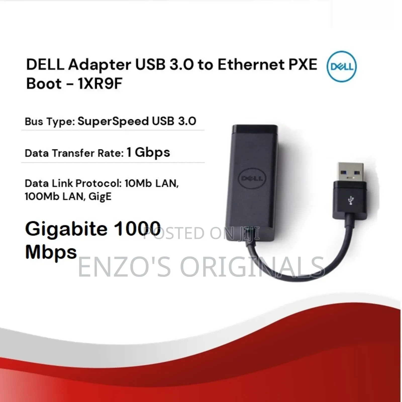 Usb 3.0 to Gigabit Lan Network Rj45 Ethernet Dell Original