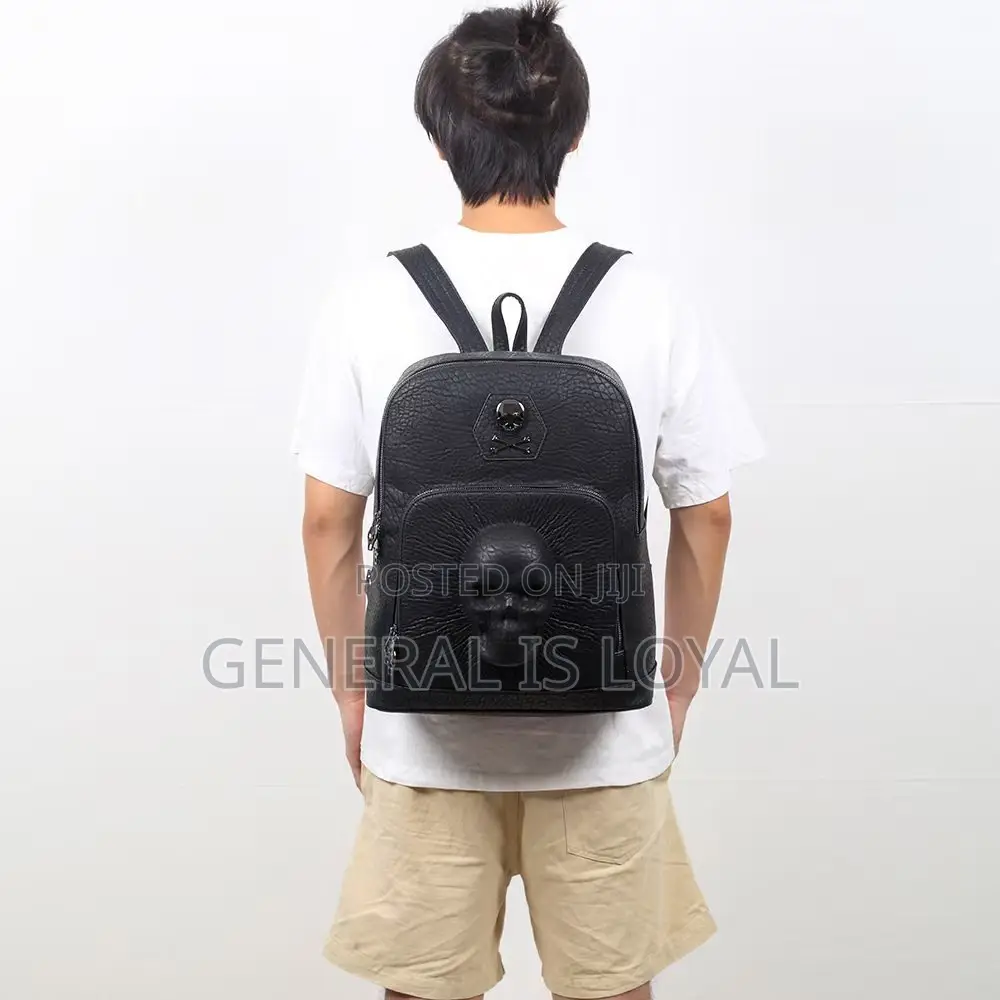Protruded Skull Rectangle Backpack
